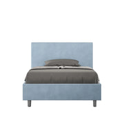 Letto 1 Piazza e Mezzo 130x190 cm con Rete Adele Azzurro