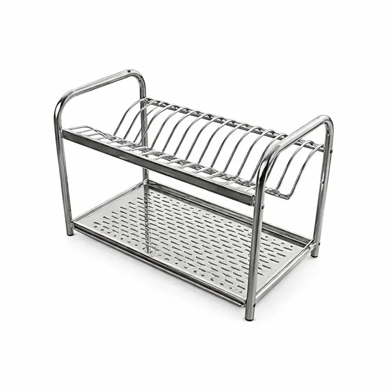 SCOLAPIATTI CON BASE DI APPOGGIO E CON RACCOGLIGOCCE IN ACCIAIO INOX DA 80 CM