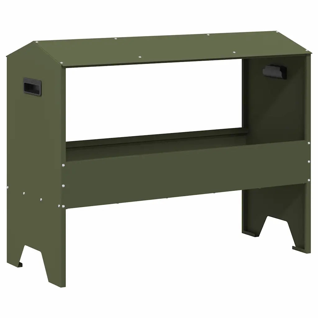 Abbeveratoio per bestiame Verde oliva 79 x 35 x 62 cm 874628