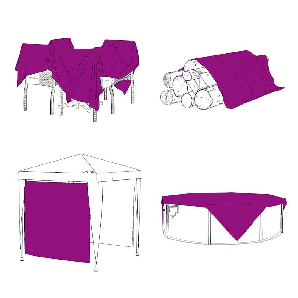 Telo trasparente con occhielli, 1x5 m, in polietilene, durevole e versatile, ideale per esterni, giardino e balcone