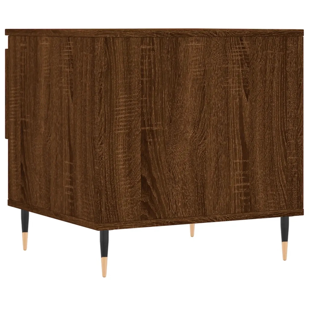 2 pz Tavolini salotto | Tavolino da caff¨¨ | Tavolino da Soggiorno Rovere Marrone 50x46x50 Legno Multistrato