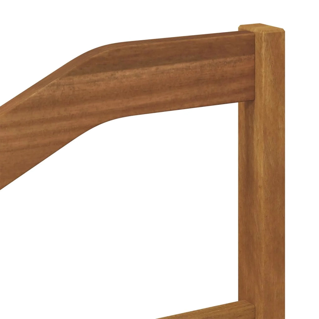 Divano da esterno Solid Acacia Wood Naturale e Grigio Chiaro 3436411