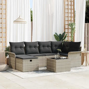 Set Divano da Giardino con cuscino 7 pcs Poly Rattan 3360223
