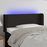 Testiera a LED-Testata con LED Nera 83x16x78/88 cm in Tessuto 475991