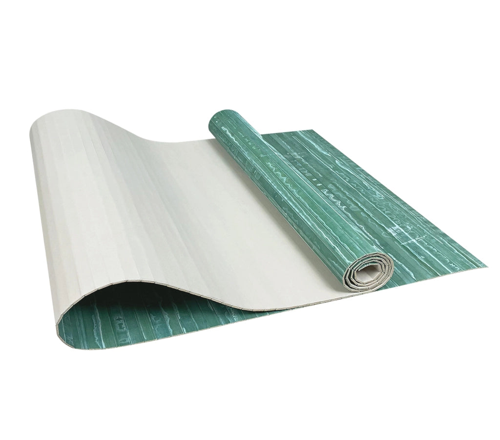 Tappeto Passatoia In Vero Bamboo Tappeto Cucina Ingresso In Legno Antiscivolo Aderente Lavabile E Antimacchia Tagliabile  - Anice - 50x300 cm