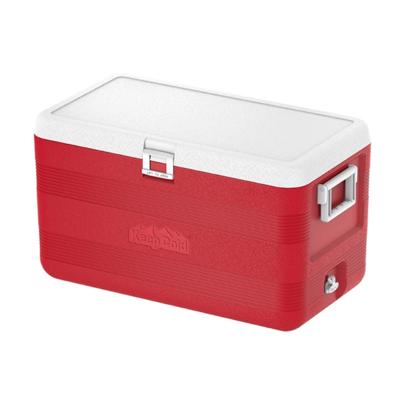 Deluxe Icebox Keep Cold Ghiacciaia  Portatile Rosso 70L