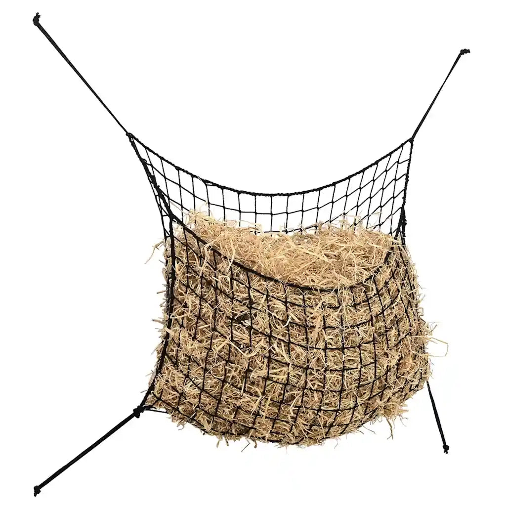 Reti da Fieno 2pz Rettangolari Neri 90x60 cm in PP 4012303