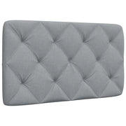 Coussin de tête de lit gris clair 80 cm tissu
