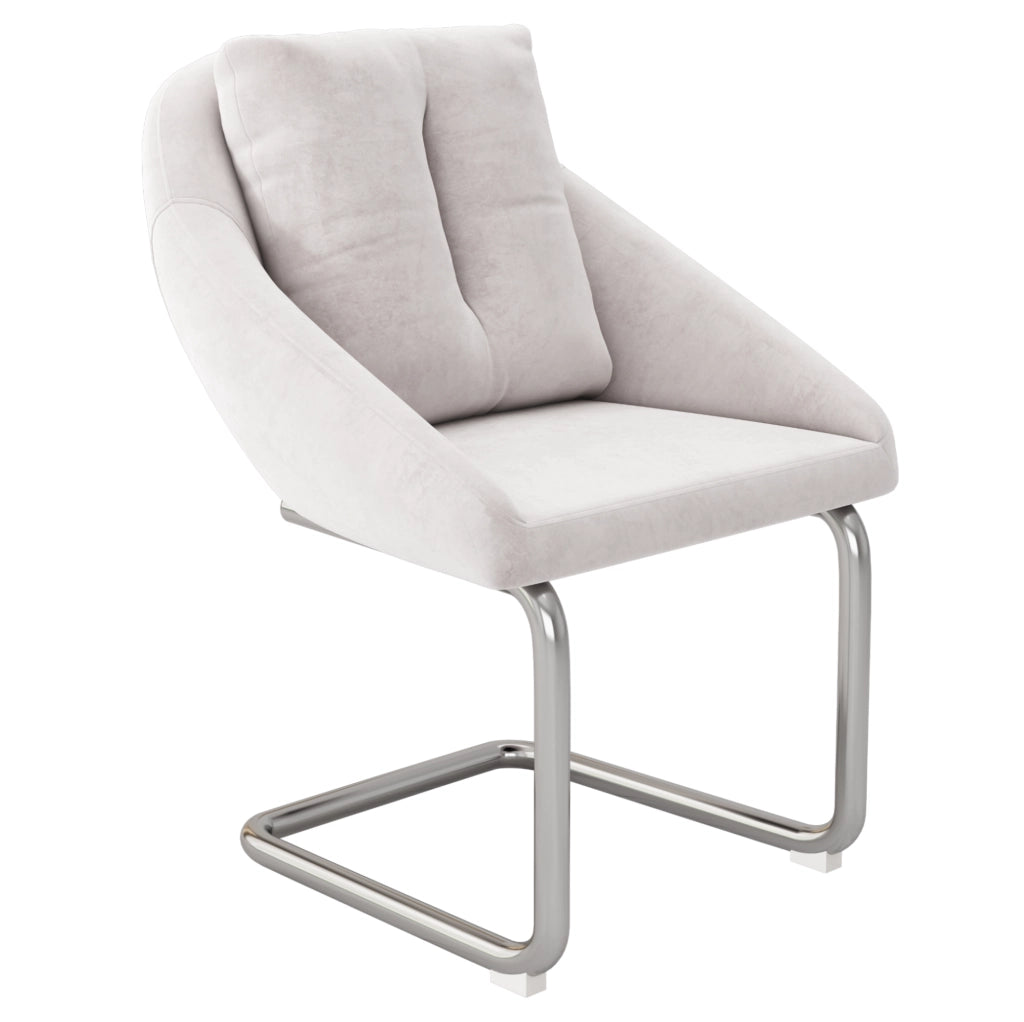 SEDIE in velluto Beige Set da 4 pezzi