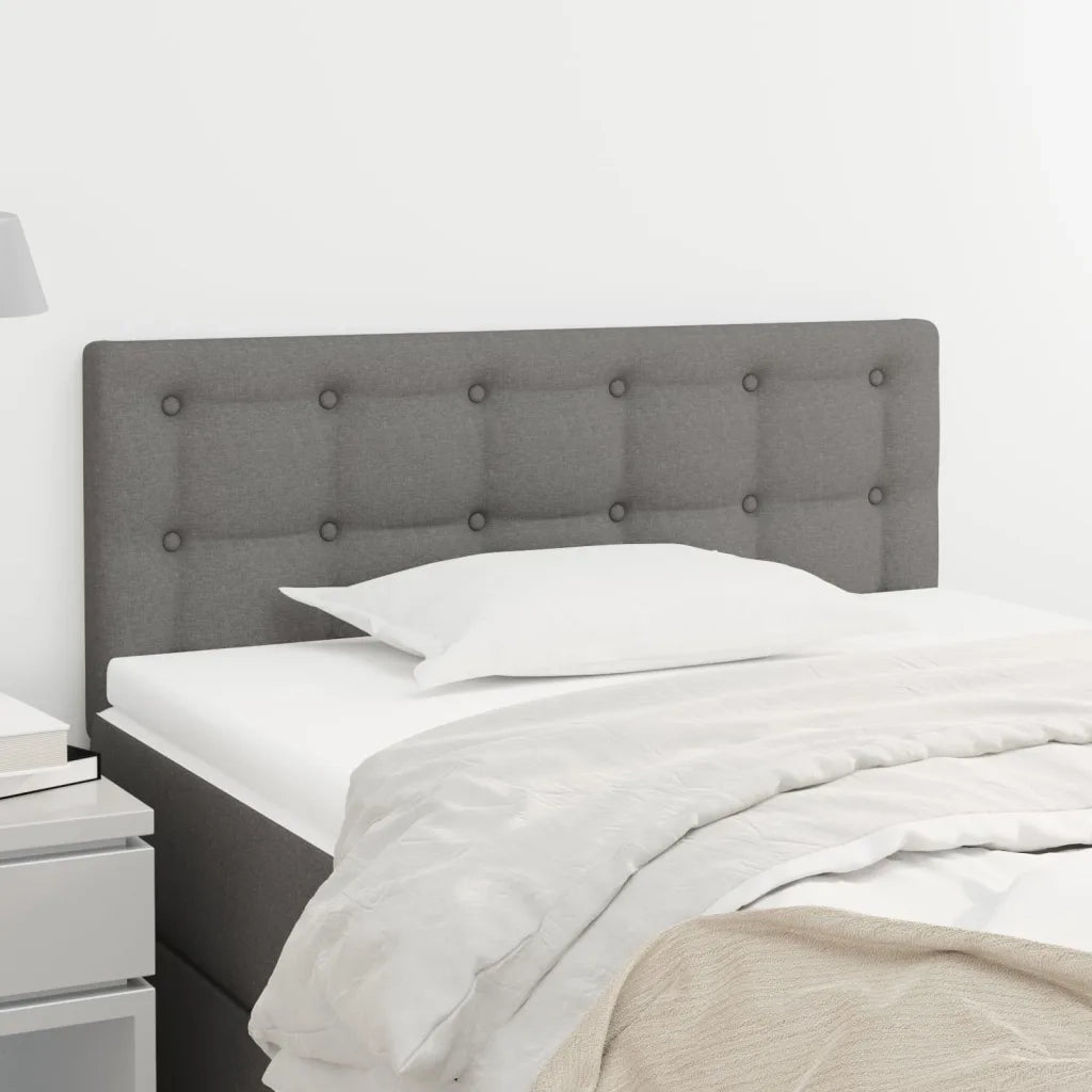 Testiera | Testata Grigio Scuro 90x5x78/88 cm in Tessuto