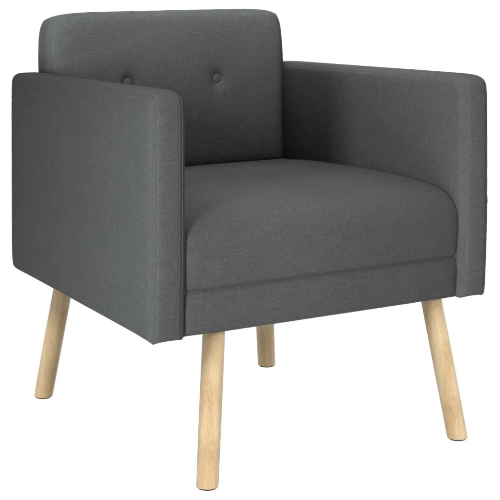 Sedia d'accento Grigio Scuro Tessuto 42044783