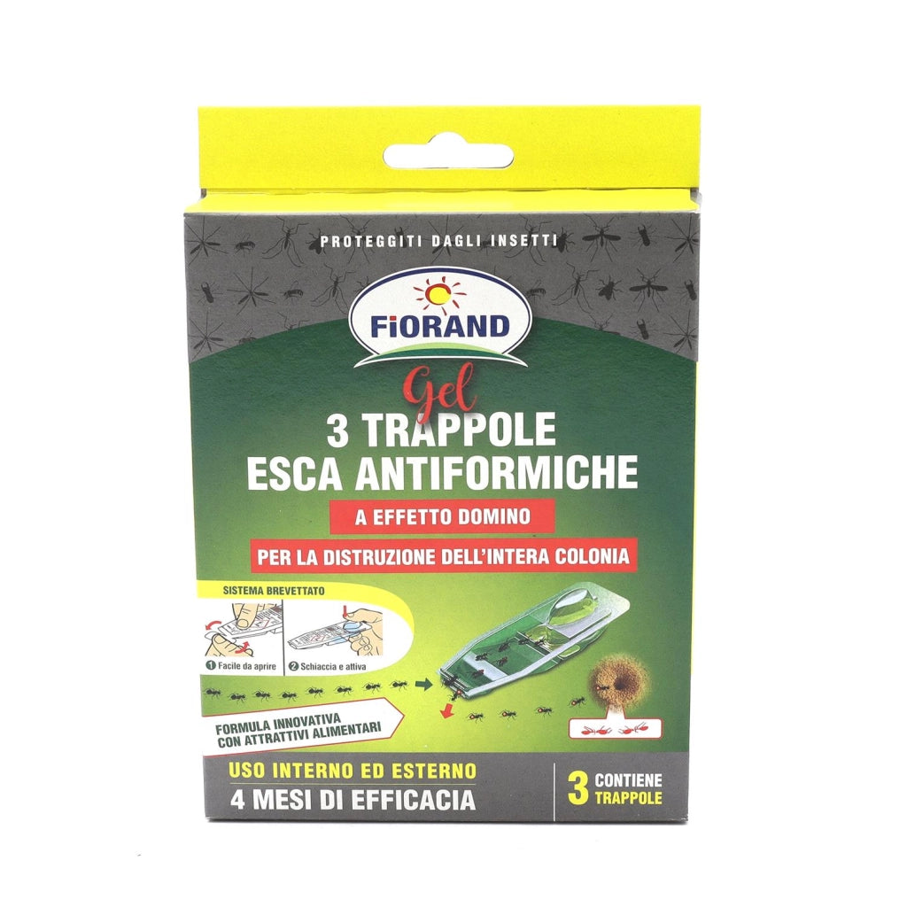 TRAPPOLE ESCA ANTI FORMICHE IN GEL DA 3 PEZZI