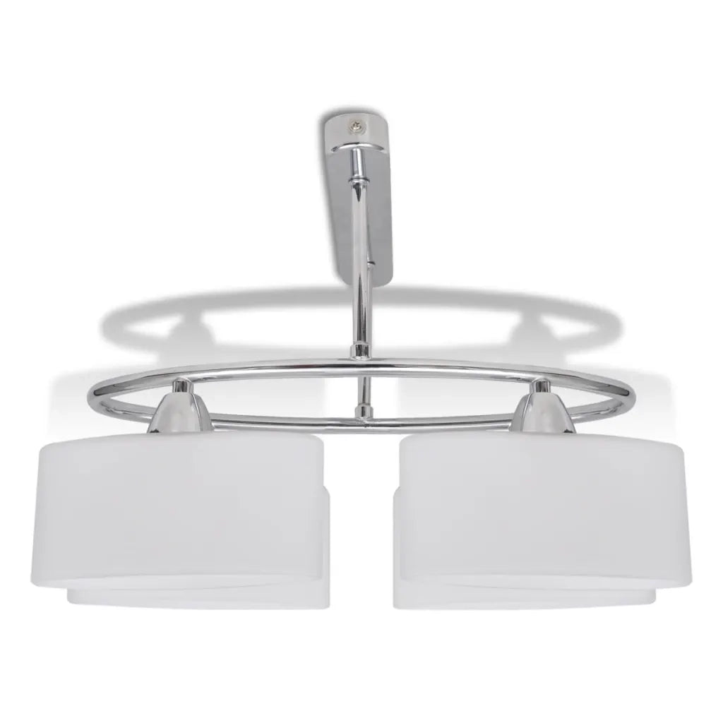 Plafoniera moderna 400 x 250 x 275 mm design contemporaneo atmosfera accogliente in metallo cromato 02_0046240