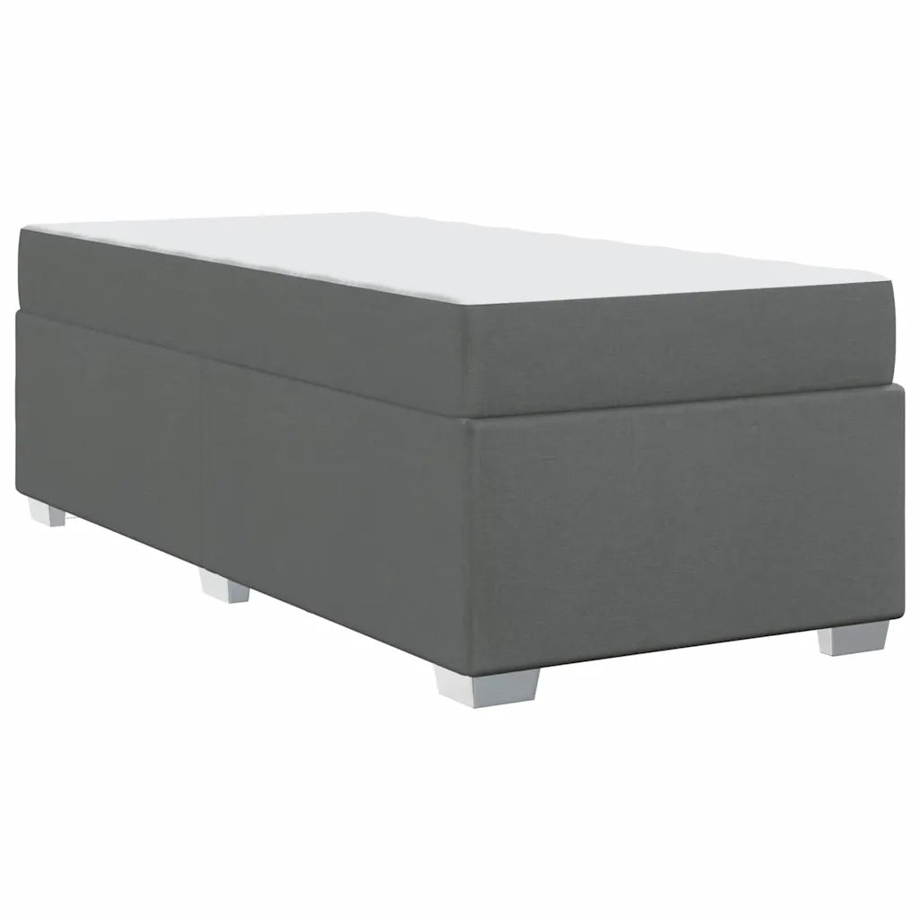 Letto singolo | Letto per adulti | Struttura del letto Grigio scuro 80 x 200 cm Tessuto
