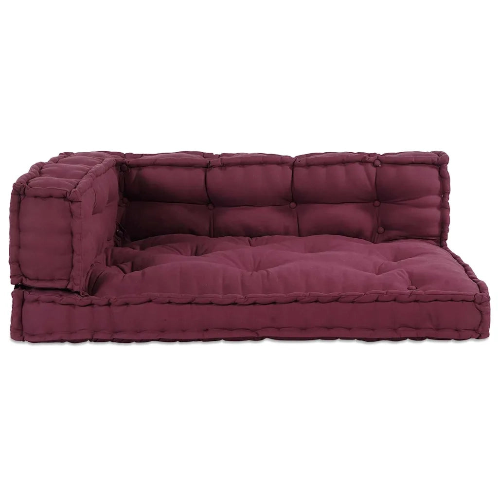 Cuscino per Divano Pallet 3 pz Tessuto Bordeaux 4019086