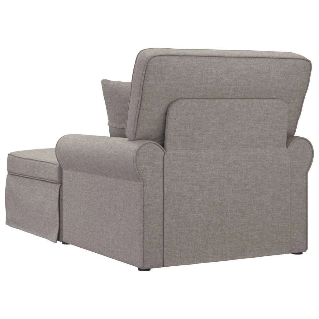 Chaise Longe con Gonna con cuscino 3 pcs Talpa Tessuto