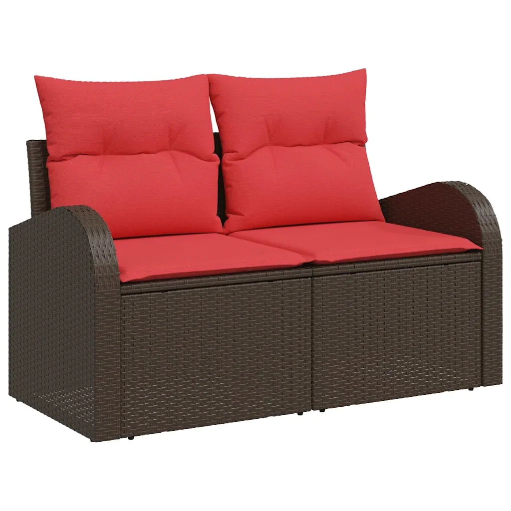 Set Divano da Giardino Marrone polyrattan 3346024