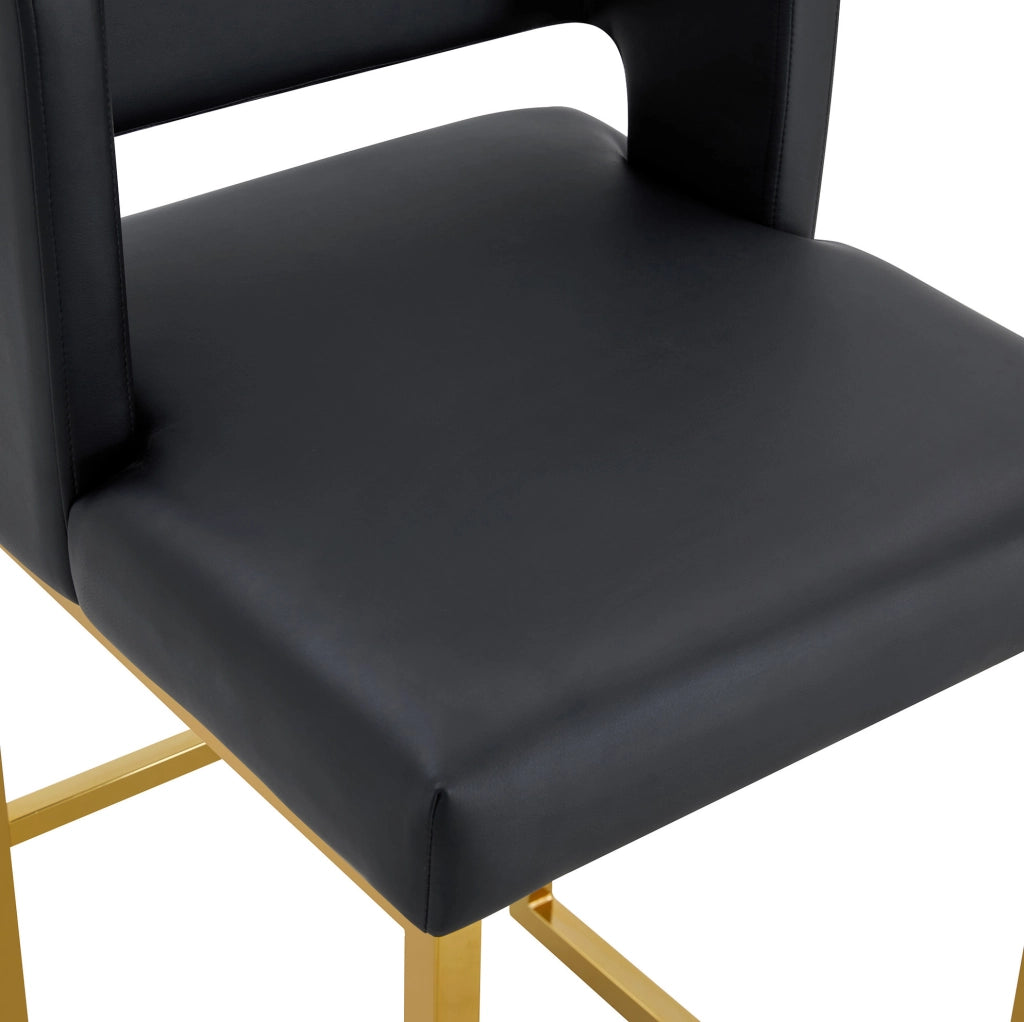 SGABELLI da bar design nordico 91,4 cm nero e oro
