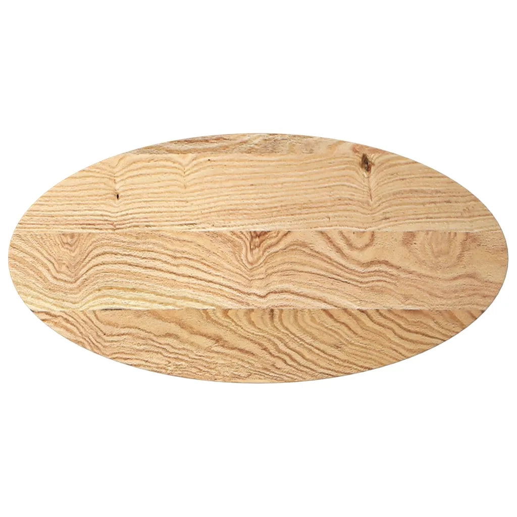 Dessus de table 100x50x2 cm bois de chêne massif ovale