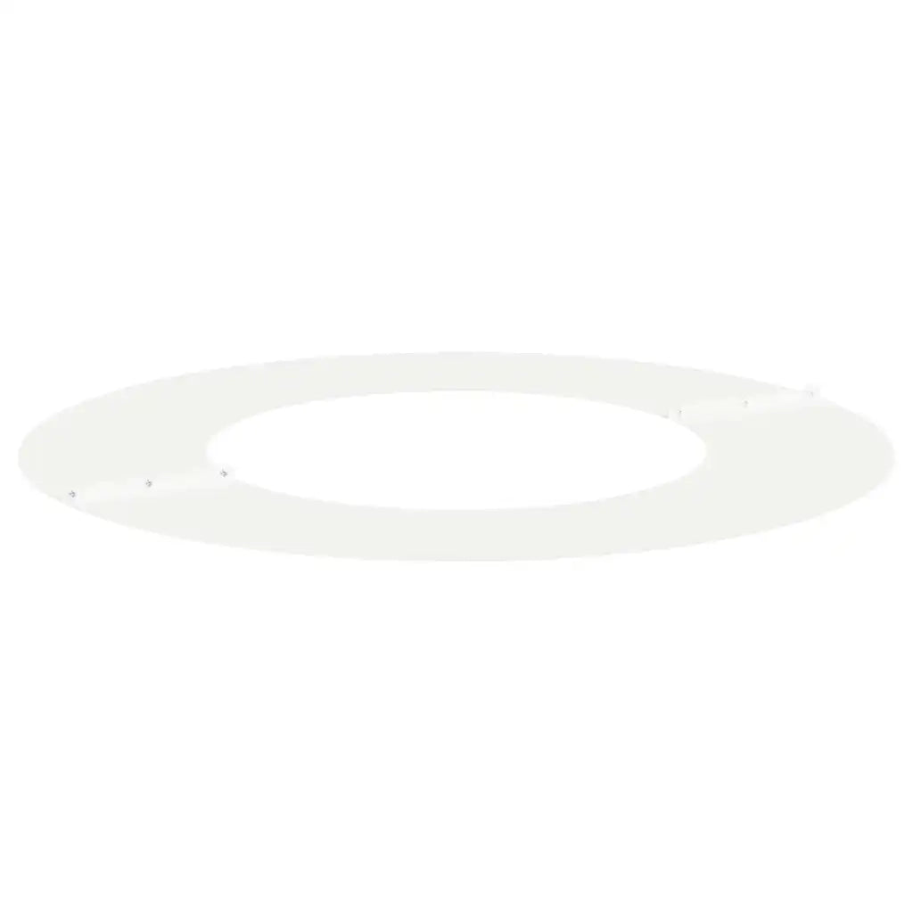Set di 5 anelli per alberi piatti moderni 70 x 70 cm in acciaio bianco decorazione per esterni resistente 02_0052302