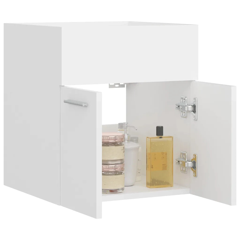 Armoire d'évier Blanc 41x38,5x46 cm Bois d’ingénierie