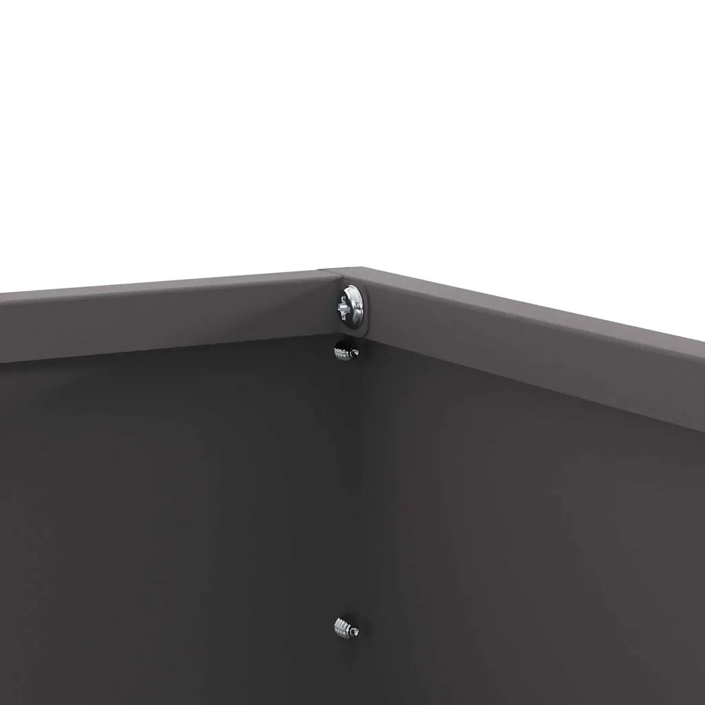 Bordura per Prato 60 x 60 x 13 cm Acciaio Nero 874730