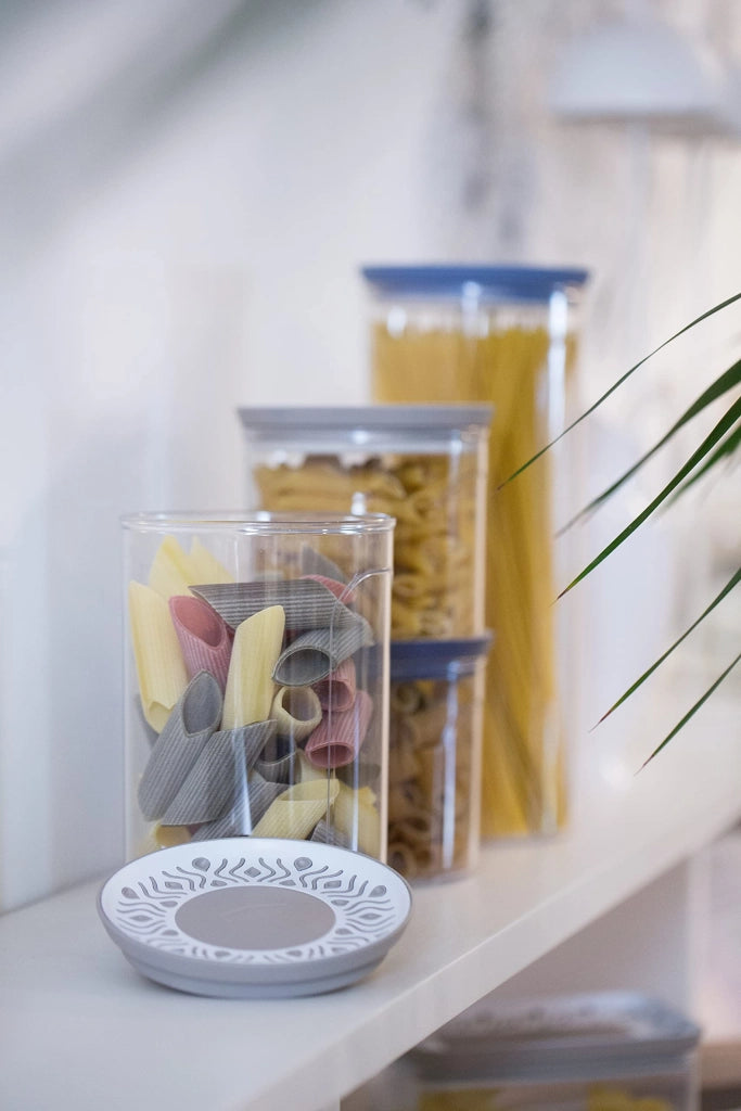 BARATTOLO TONDO 'TOSCA' grigio/bianco  - STEFANPLAST
