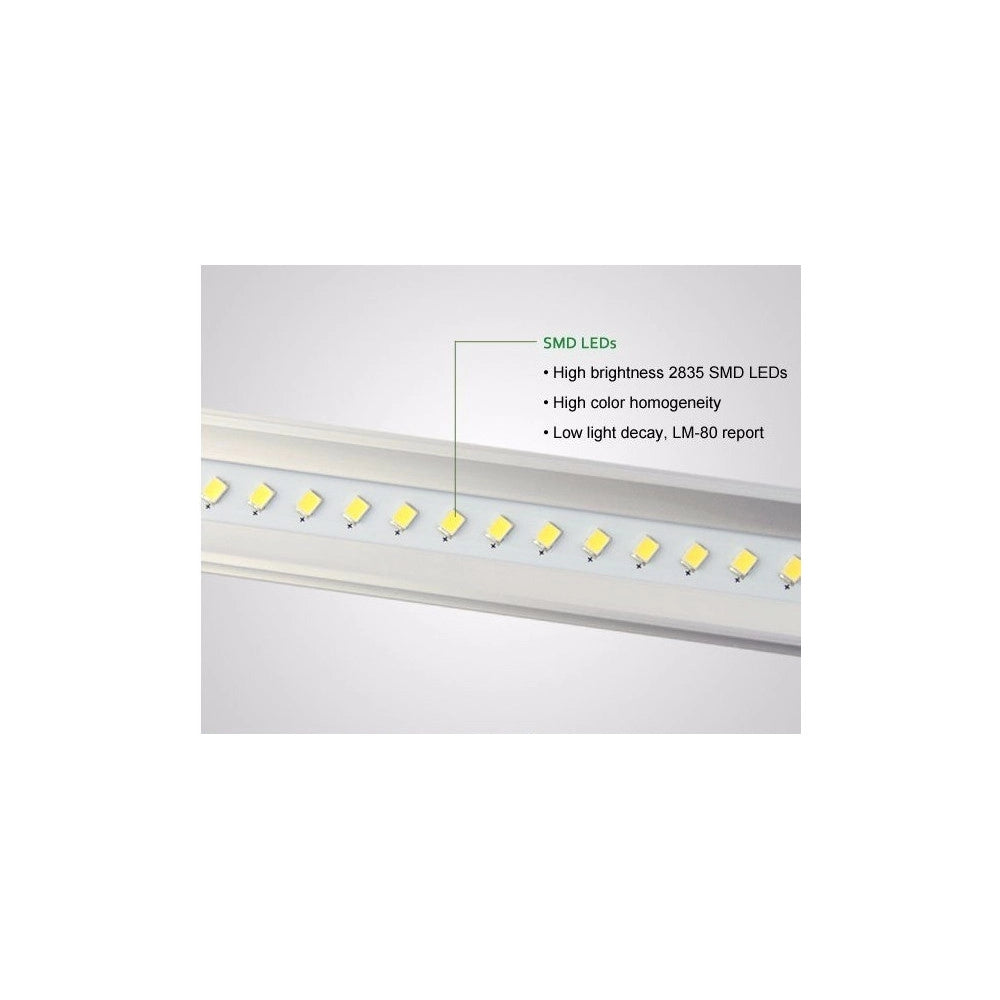 Trade Shop - Tubo T5 Neon Led 6 10 15 18 W Watt 30 60 90 120 Cm Luce Fredda Naturale Calda - -bianco Freddo  Copertura Opaca 90 Cm   -