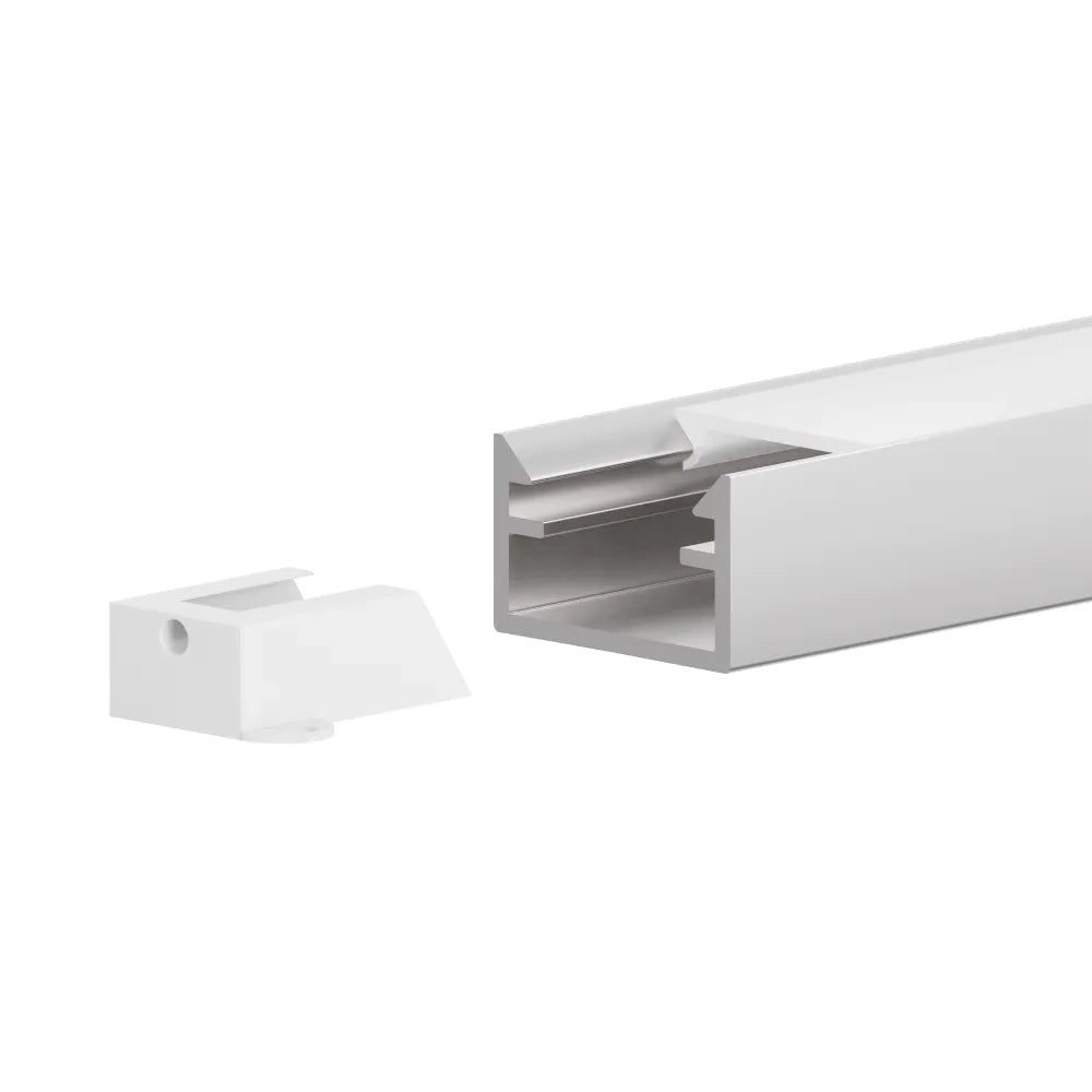 Profilo mini in alluminio silver 1m per striscia led