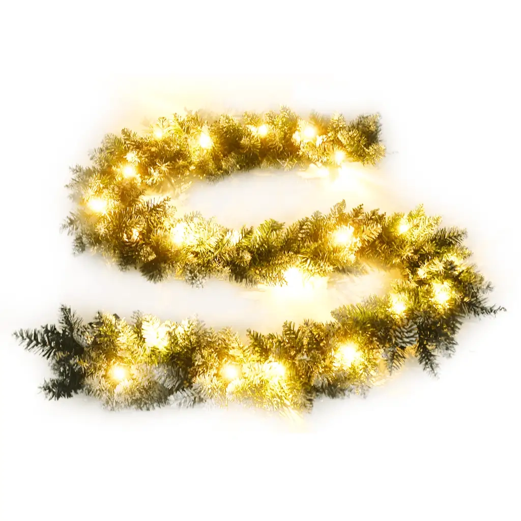 Ghirlanda Natalizia con Luci a LED 2,7 m in PVC Verde CFW4516815