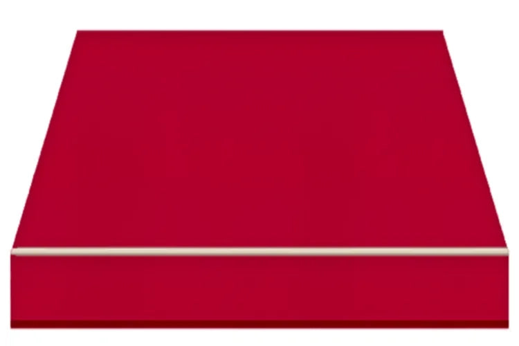 Tenda da Sole a Bracci Estensibili su Barra Quadra Tempotest Para', col. Rosso 11, Largh. 3,6m x Sporgenza 2.85m con Arganello Destro