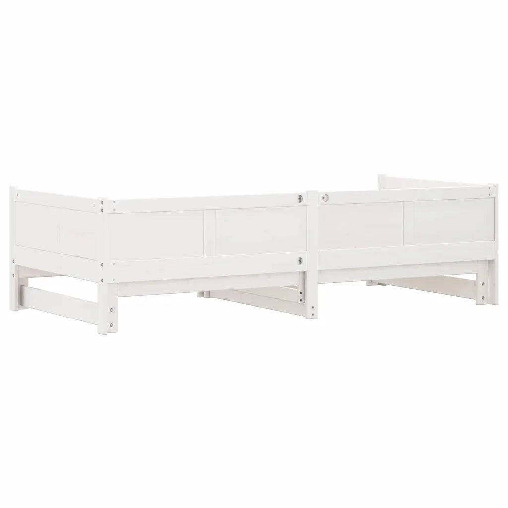 Letto Giorno Estraibile Bianco 203,5 x 184 x 56,5 cm 834679