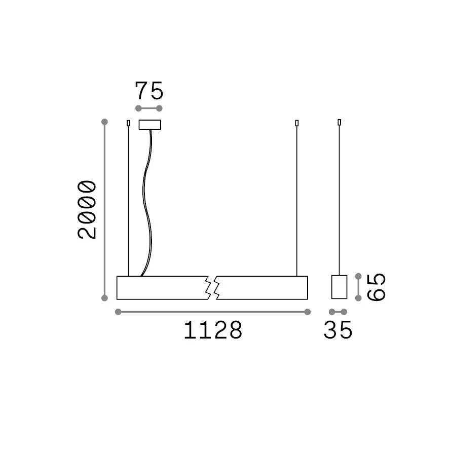 Plafoniera OFFICE LED 30W luce naturale 4000K finitura bianco Ideal Lux
