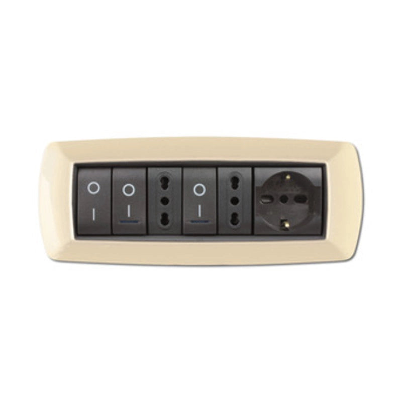 PLACCA LIFE LIVING PLAST AVORIO 7P