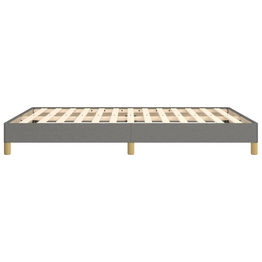 Letto matrimoniale | Letto per adulti | Giroletto senza Materasso Grigio Scuro 160x200 cm Tessuto