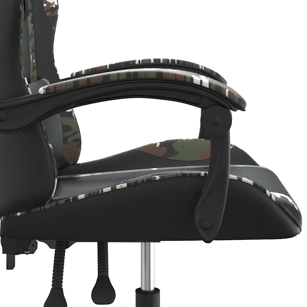 Sedia da Gaming Nero e Mimetico in Similpelle 3143877