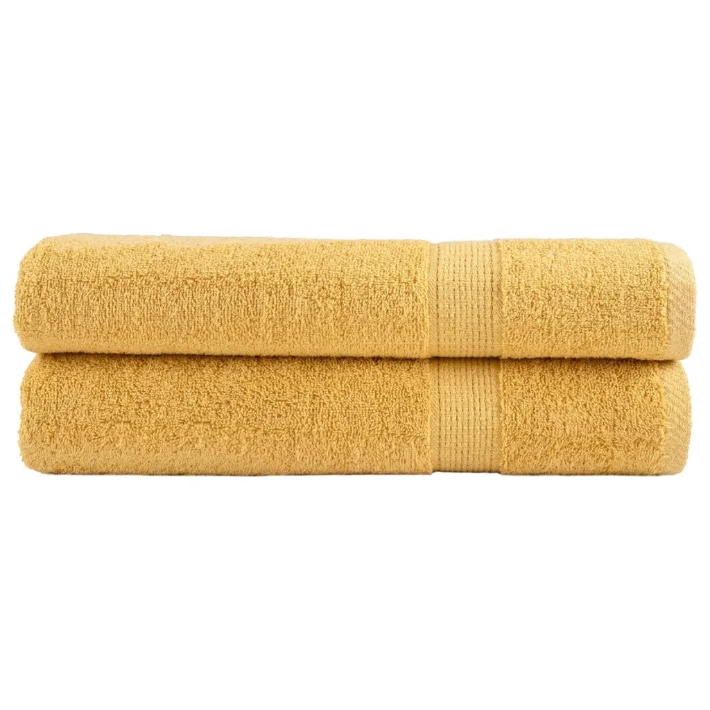 Asciugamani da sauna premium SOLUND 2 pezzi Oro 80x200 cm 600 g/m² 137290