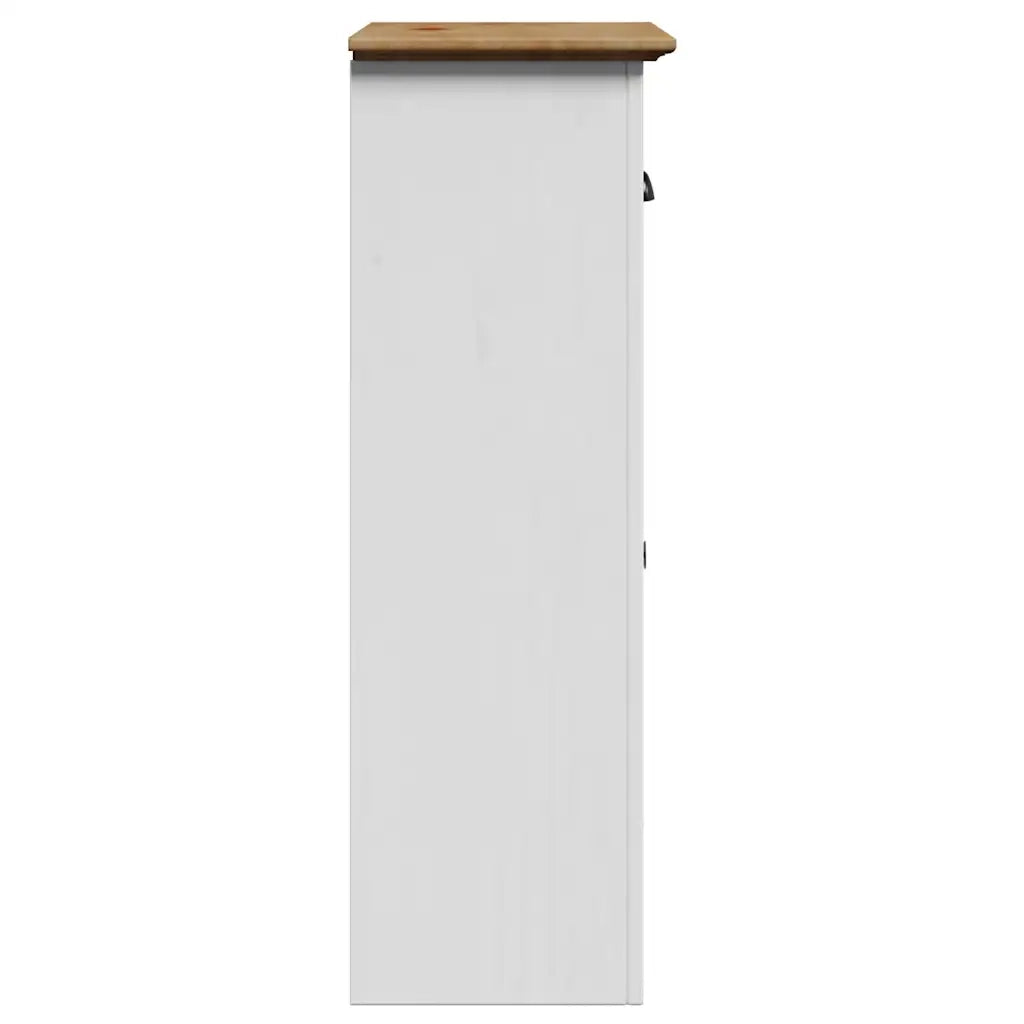 Mobile da Bagno | Armadio da bagno BODO Bianco e Marrone 44x30x90 cm