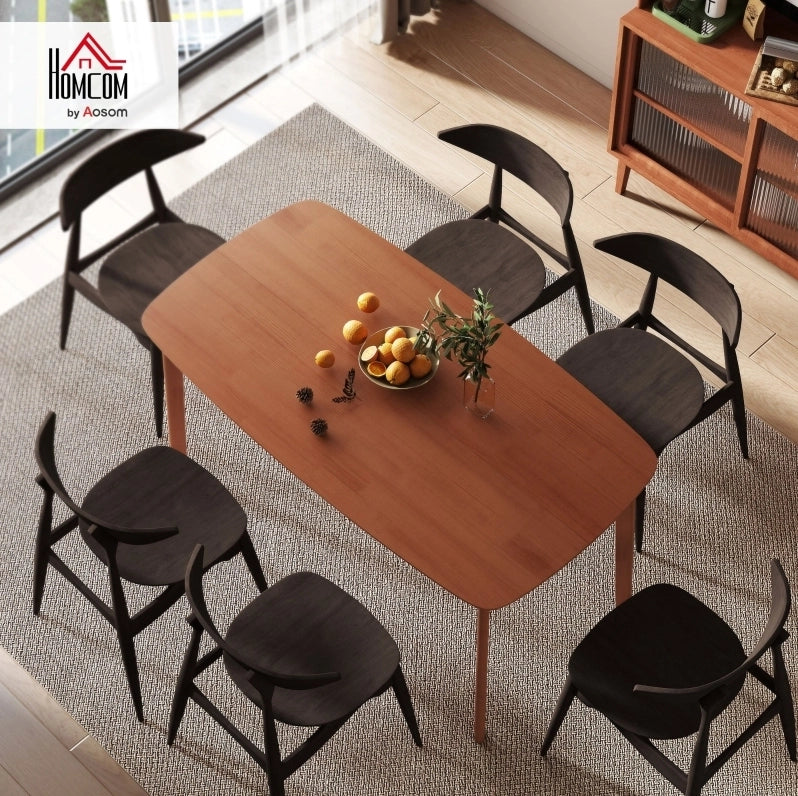 Tavolo da pranzo rustico in legno marrone 150x80 cm