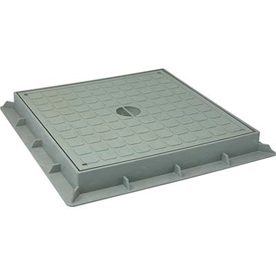 CHIUSINO DI DERIVAZIONE - PLASTICA CM 20X20 + TELAIO- 4 pezzi