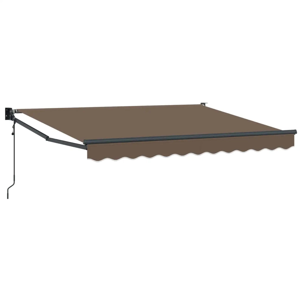 Tenda retrattile Tortora 3,5 x 2 m Poliestere e Metallo 3425699