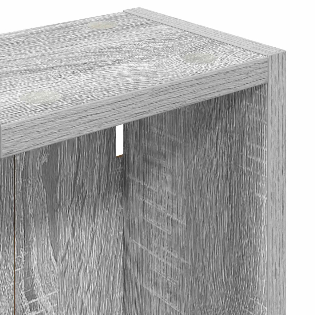 Armoire murale de salle de bain Gris Sonoma 20 x 14 x 70 cm