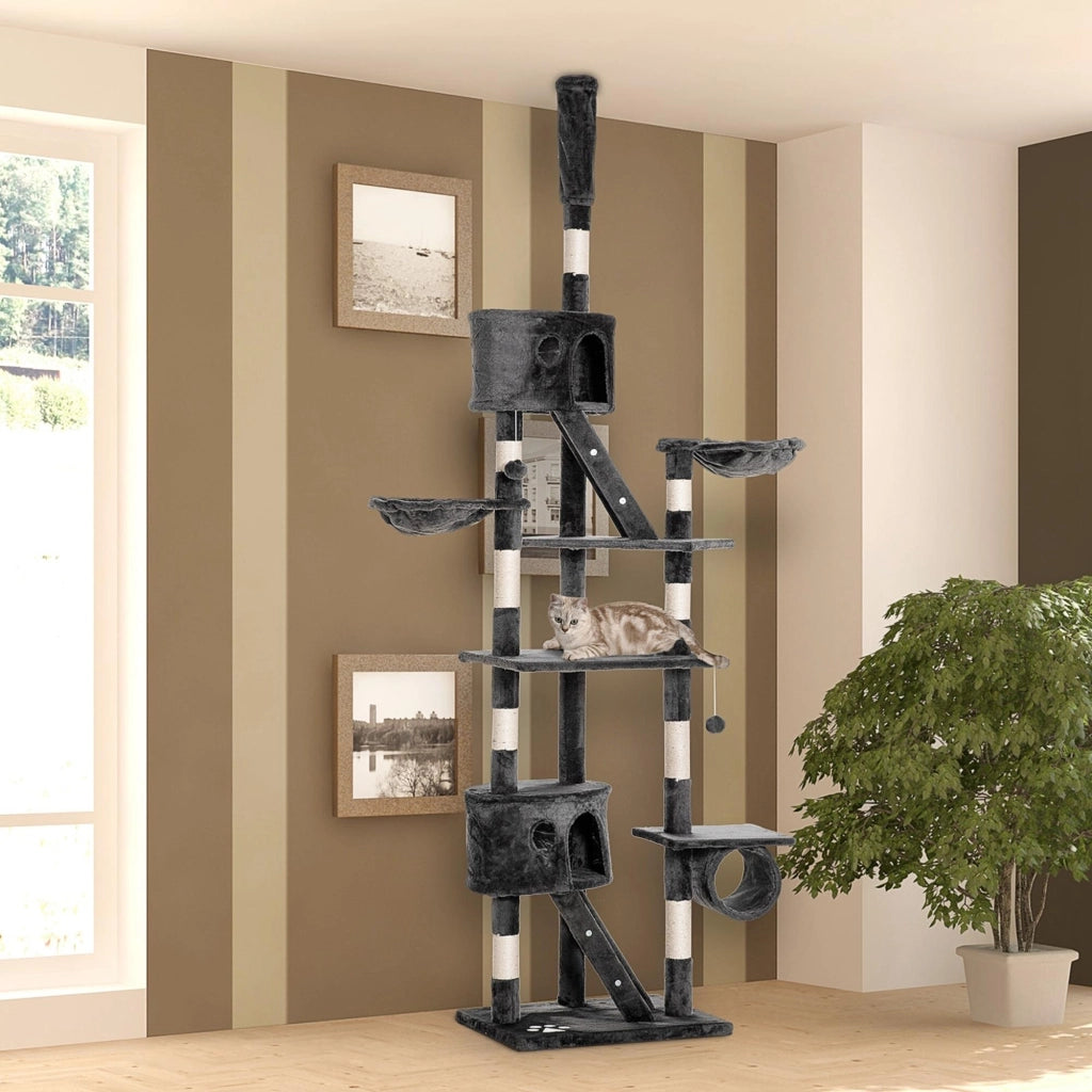 Albero tiragraffi per gatti ¨C Minimal ¨C Grigio scuro 240-260 cm