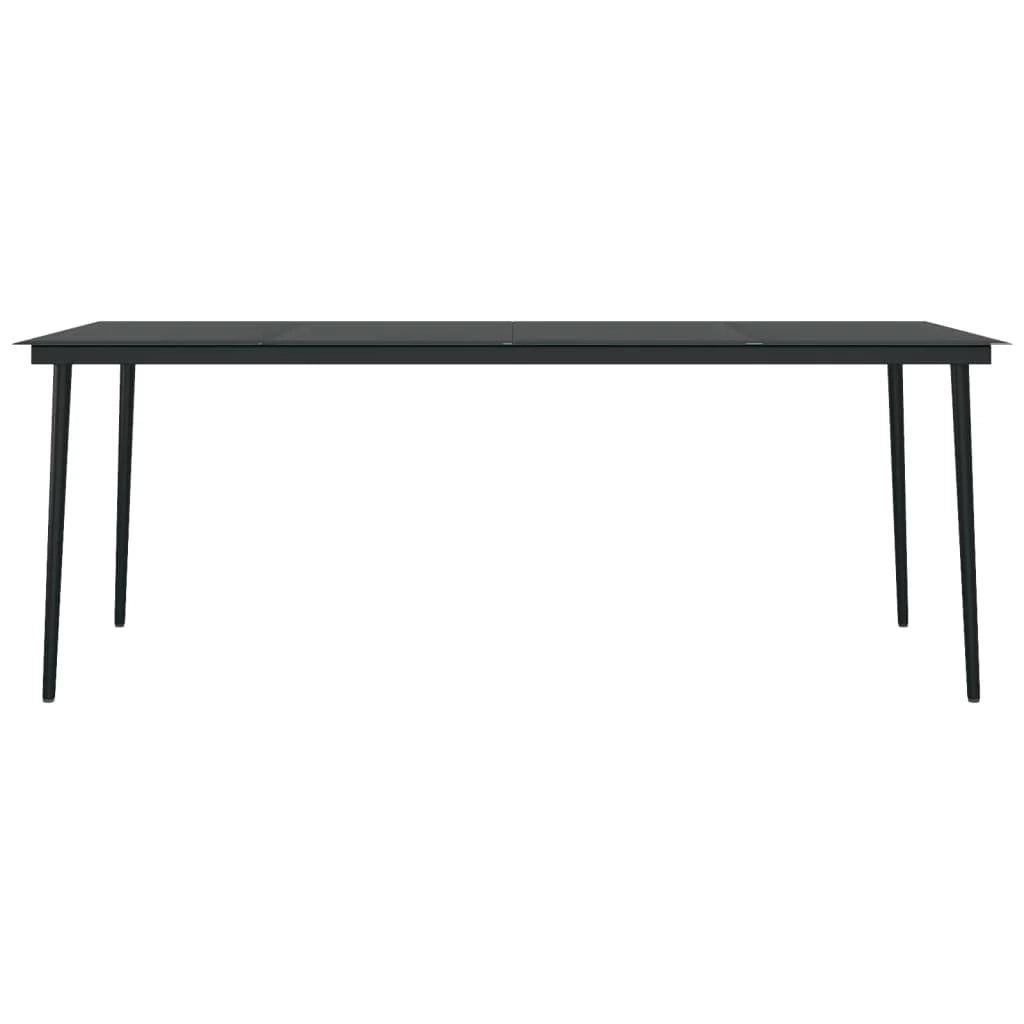 Set da pranzo da giardino 9 pz grigio e nero 02_0014096