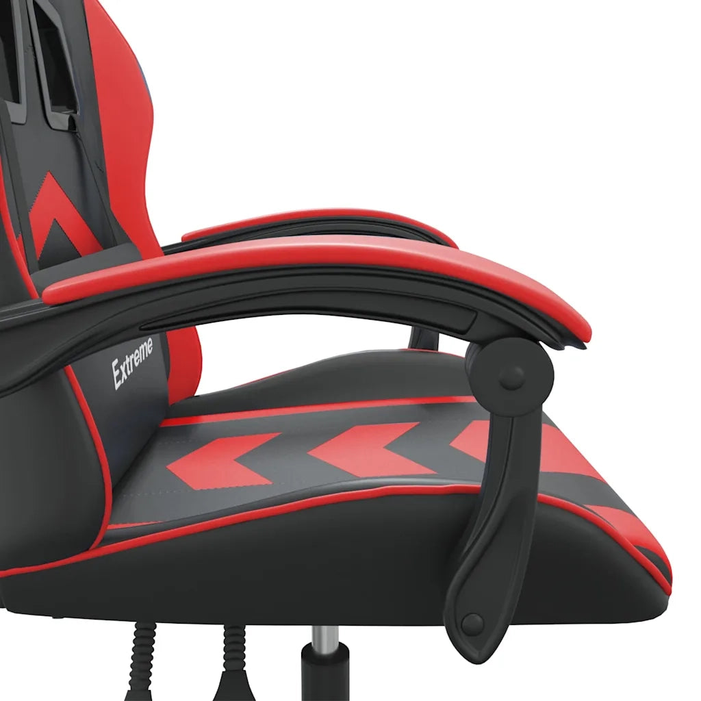 Sedia da Gaming Nera e Rossa in Similpelle 3143891