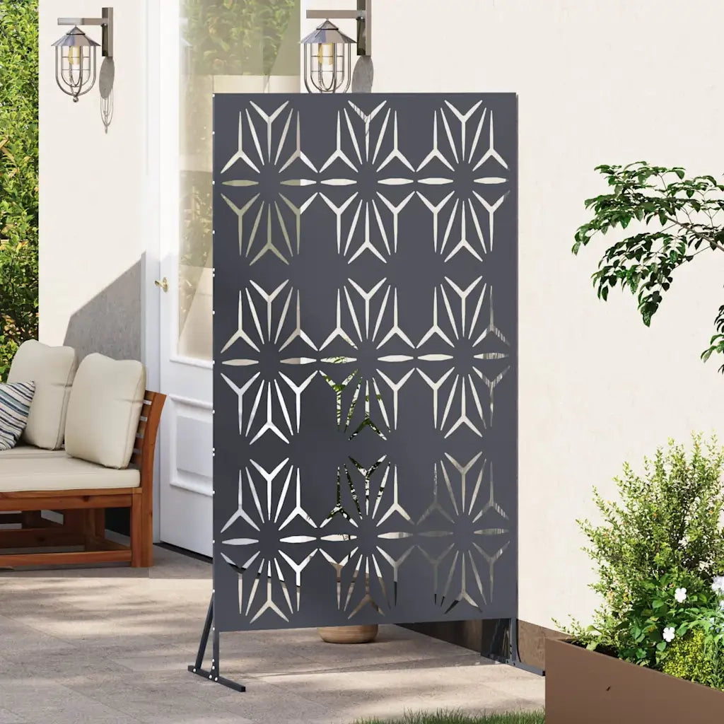 Schermo per Privacy 100 x 50 x 180 cm Acciaio Antracite 868586