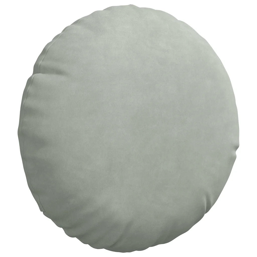 Cuscini per Seduta 2 pz | Cuscini per sedie Grigio chiaro ?30 x 13 cm Velluto