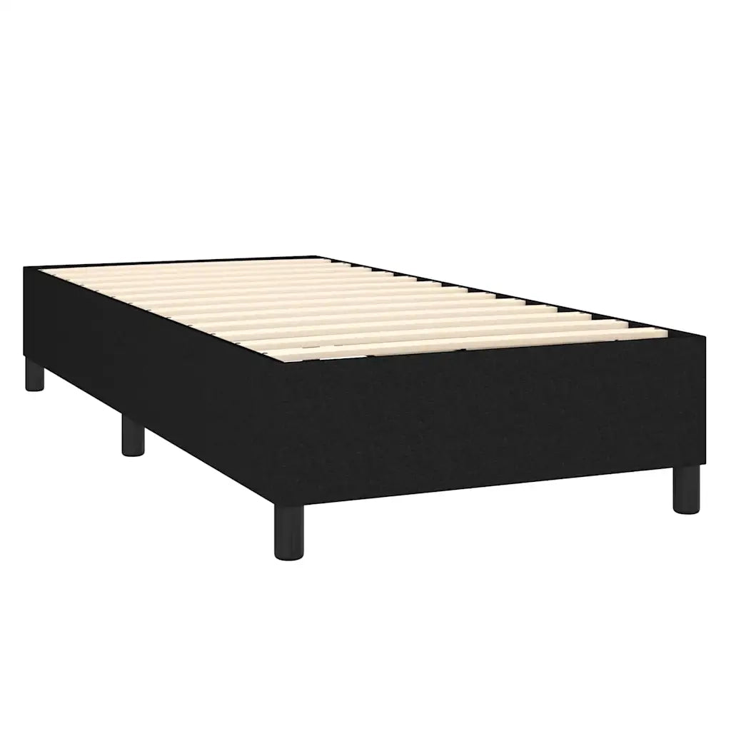 Letto a Molle con Materasso e LED Nero 90x190 cm in Tessuto 3135159