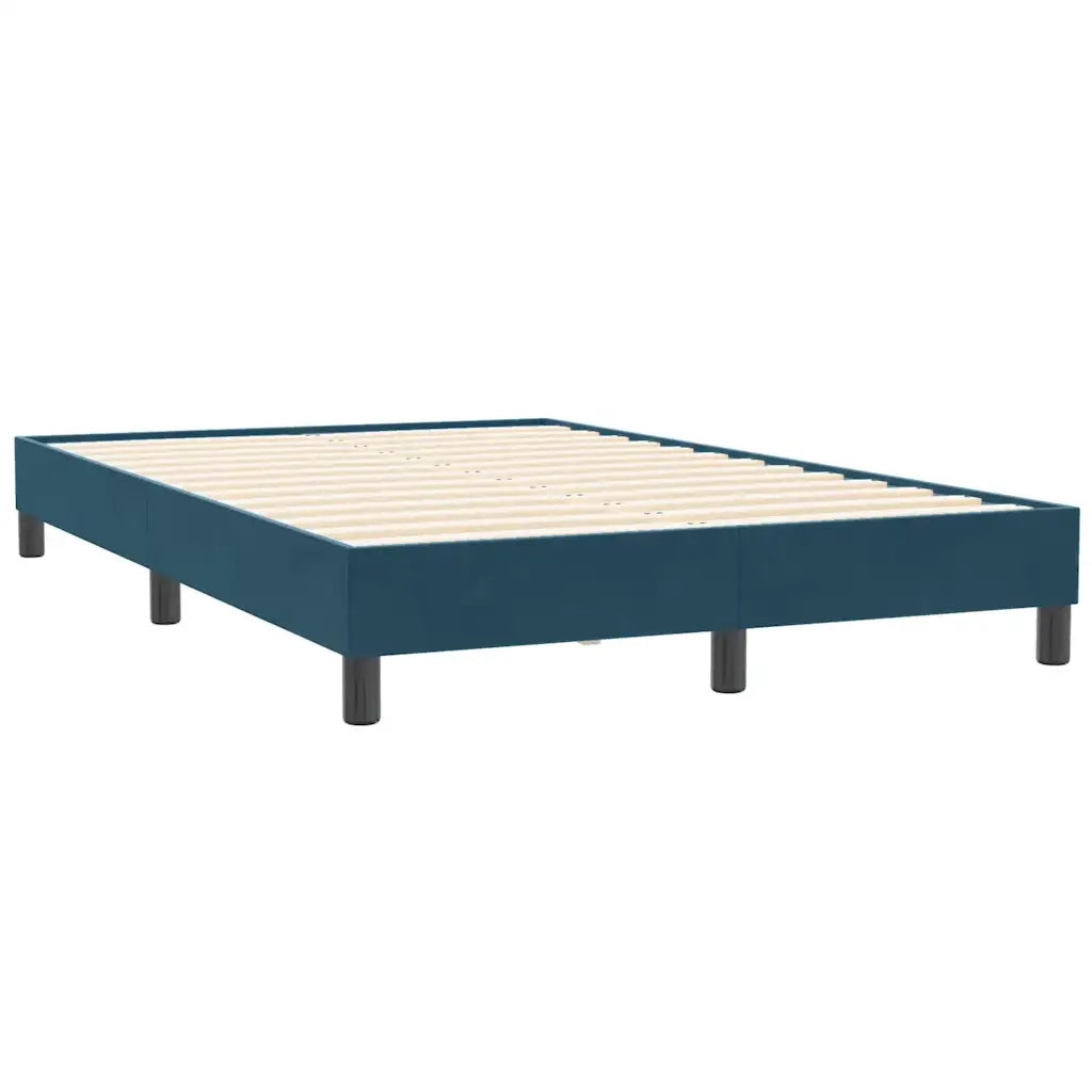 Giroletto senza Materasso Blu Scuro 120x210 cm Velluto 4101353