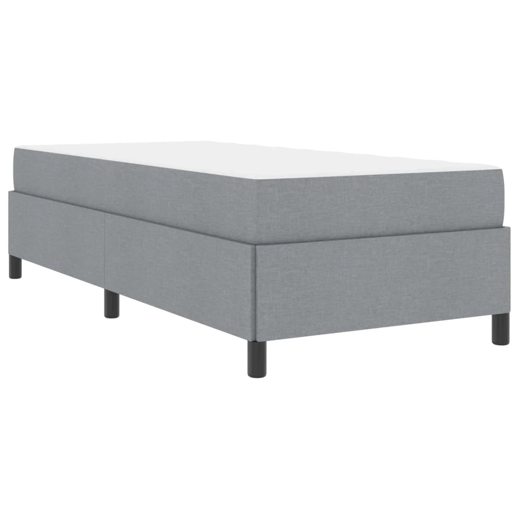 Letto a molle Grigio chiaro 80 x 200 cm Tessuto